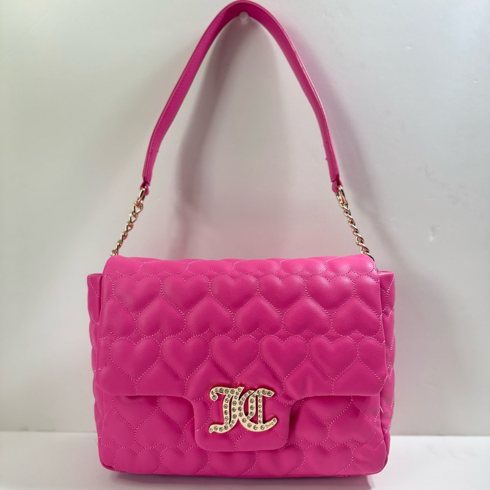 JUICY COUTURE YK2 BRIGHTER THAN A DIAMOND SHOULDER BAG JUICY PINK